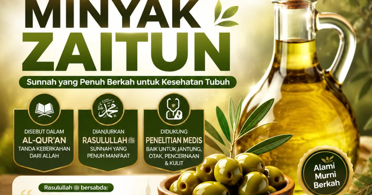 Keajaiban Minyak Zaitun dalam Islam dan Dunia Medis